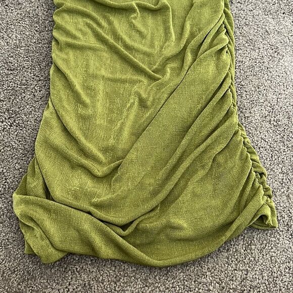 One Shoulder Ruched Bodycon Sleeveless Dress - Picture 3 of 5